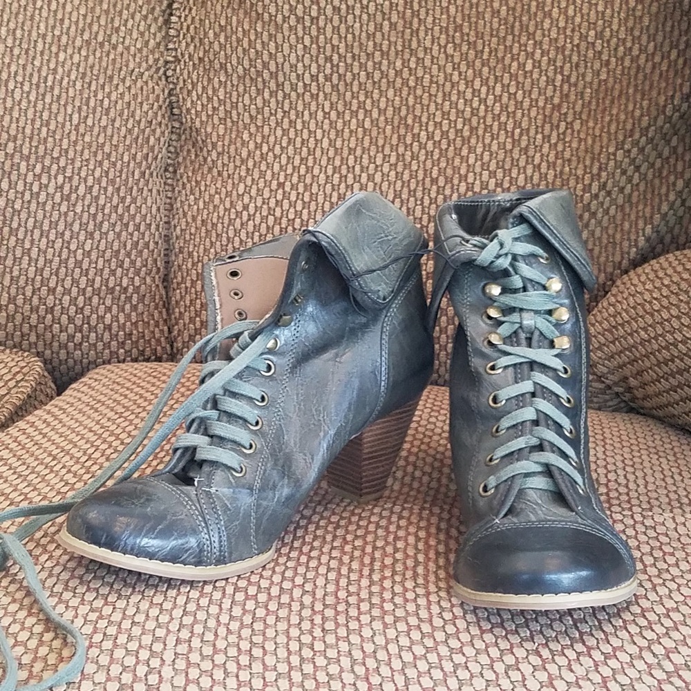 Green Boot Heels